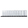 Set 11 PC. Sae Deep Socket DR. 3/8" 6 PT. Craftsman