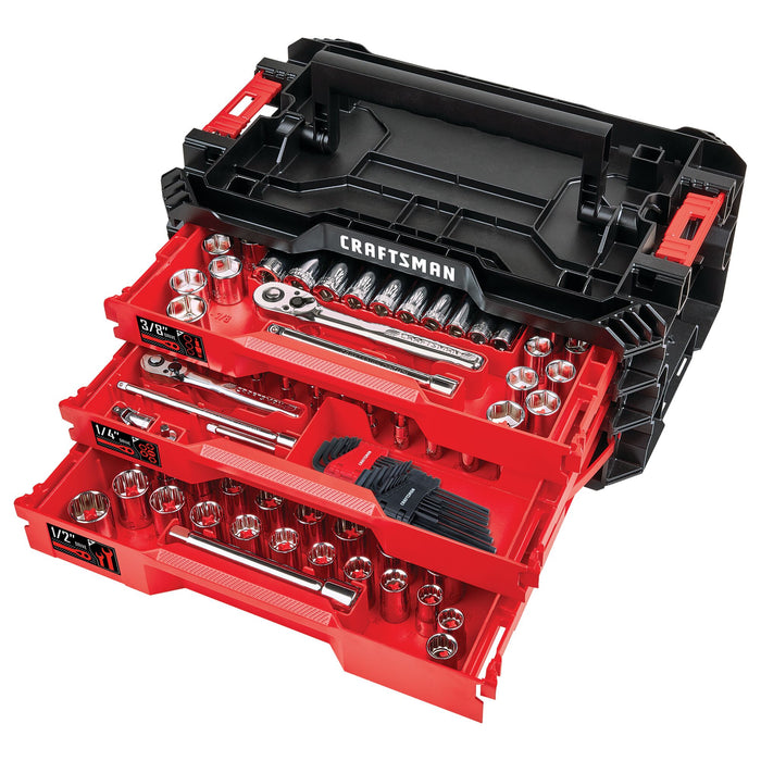 Versa Stack 3 Drawer 216 PCS. Mechanic Tools Craftsman