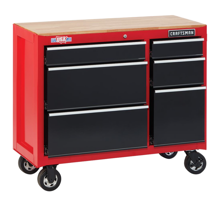 Mobile Workbench 41” 6 Drawer Craftsman