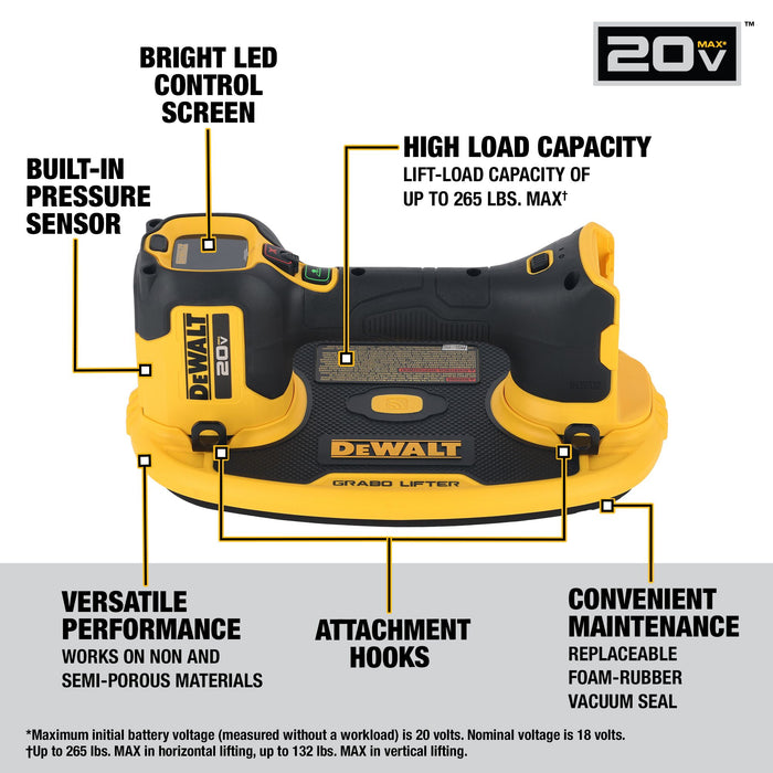 Grabo Lifter 20V *Max (Tool Only) Dewalt