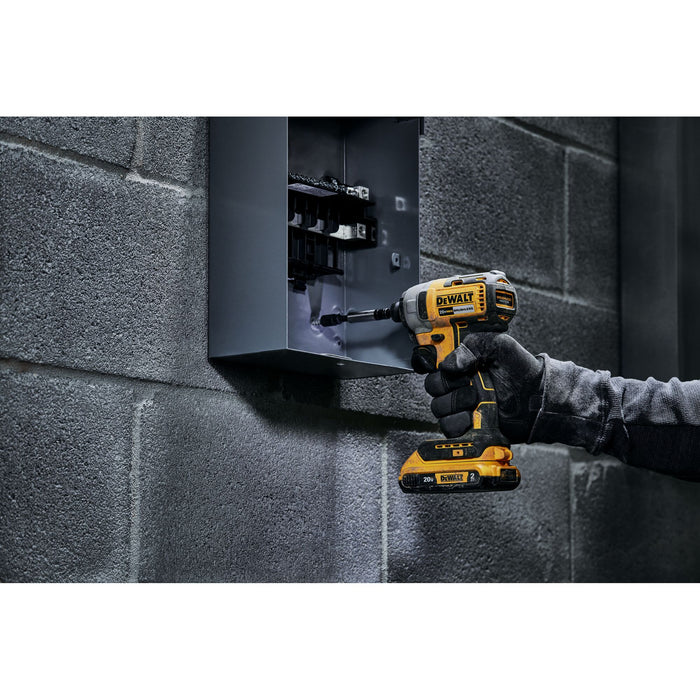 Impact Driver 1/4" Brushless 20V W/1 Battery 2.0AH Dewalt