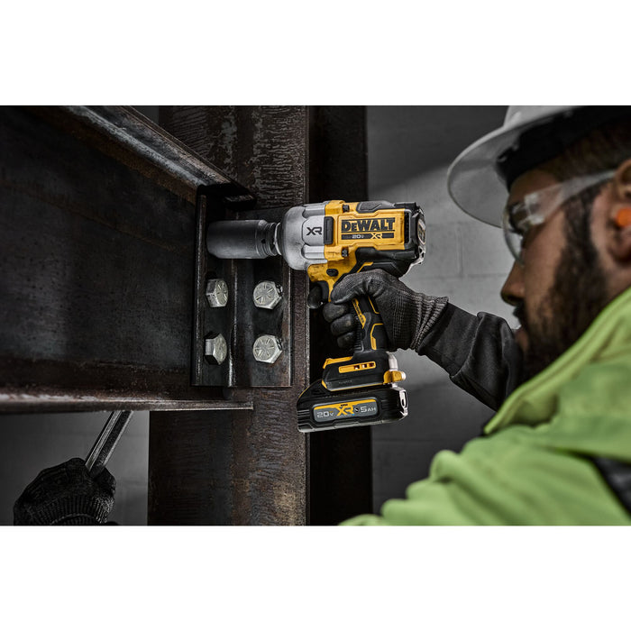 Impact Wrench 1/2" "Hog Ring" H. Torque 1750Ft. Lbs. W/Battery 5.0AH Dewalt