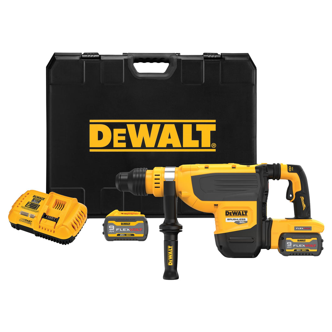 Rotary Hammer 1-7/8'' SDS Max 60V W/(2) Bat 9.0 AH FlexVolt Dewalt