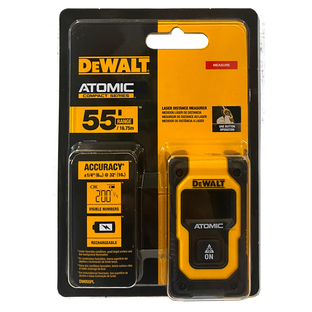 Atomic Compact 55' FT Pocket Laser Distance Measurer Dewalt