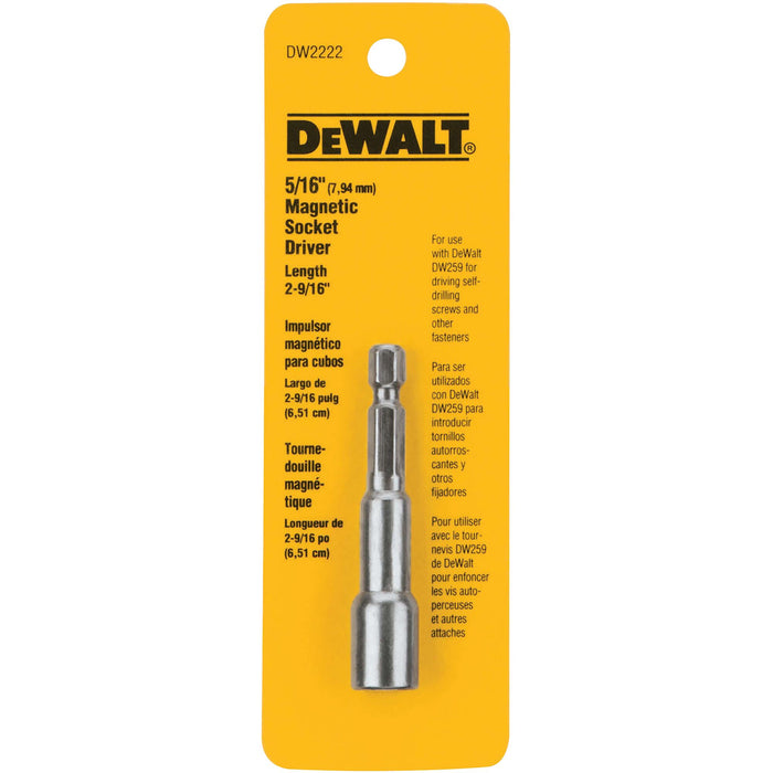 Magnetic Bit Socket 5/16" X 2-9/16" Dewalt
