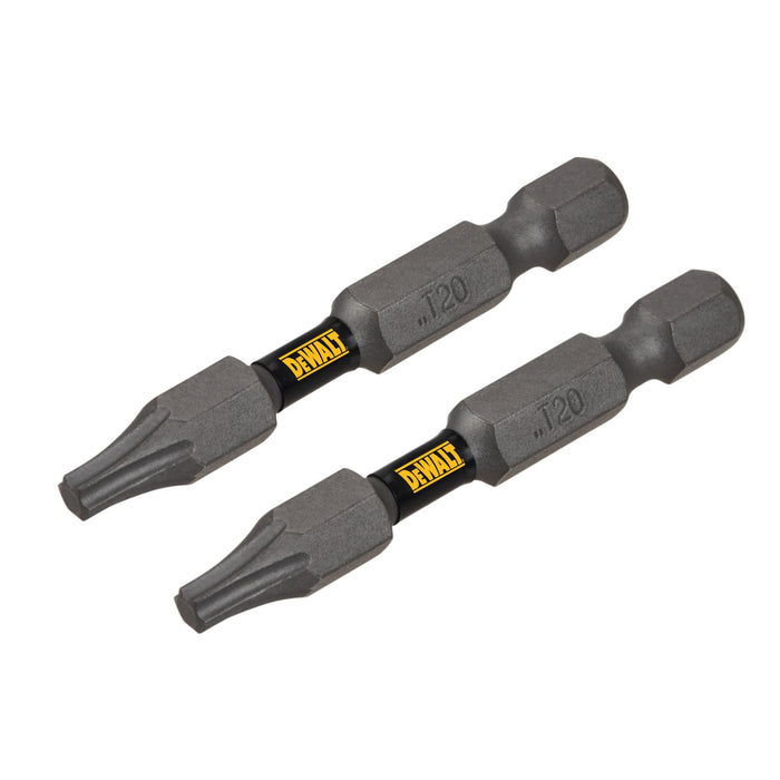 Torx Bit 2 PC. T20 X 2" Tough Grip Dewalt