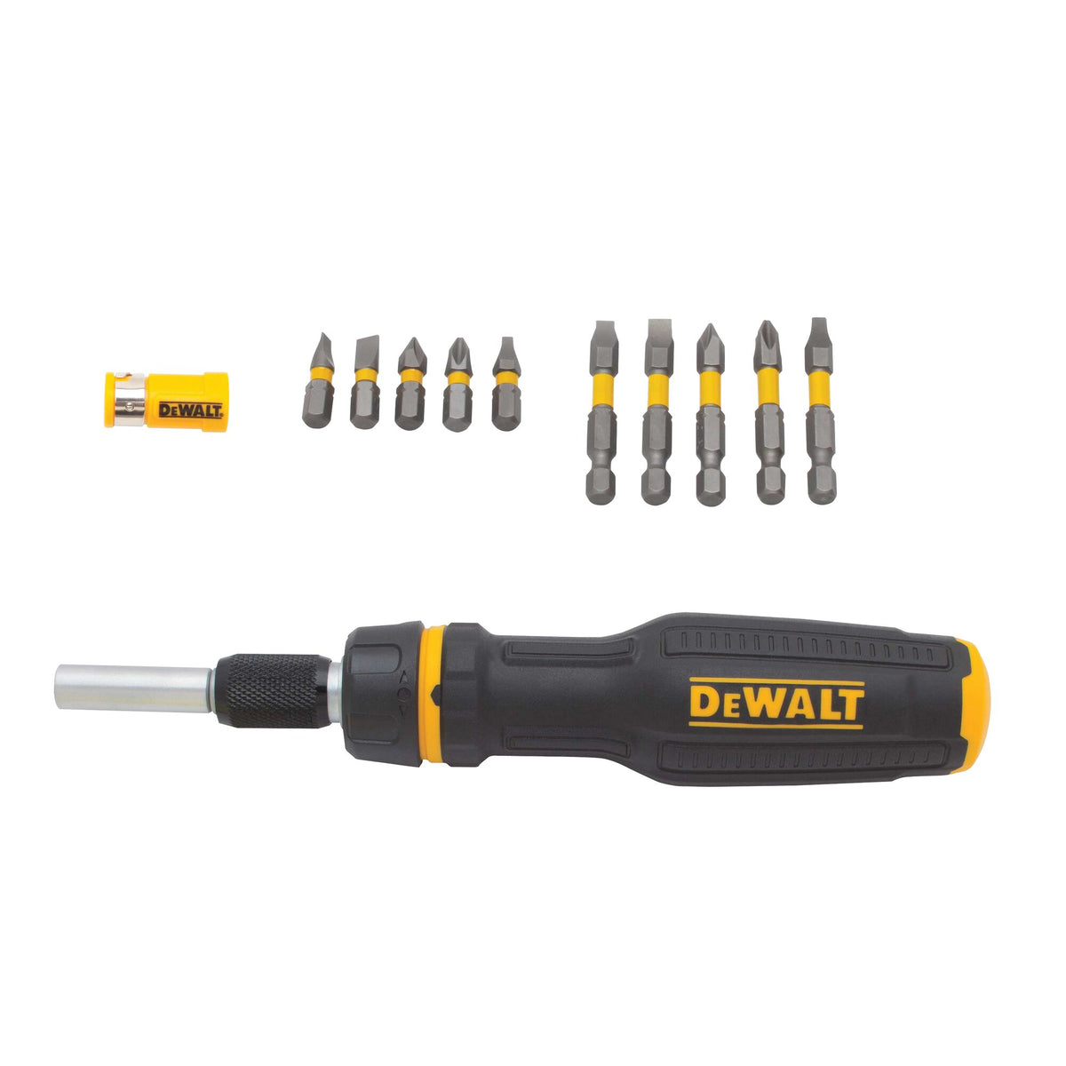 Telescoping/Ratcheting Multi-Bit Screwdriver 10 PC Max Dewalt — RB ...