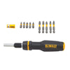 Telescoping/Ratcheting Multi-Bit Screwdriver 10 PC Max Dewalt