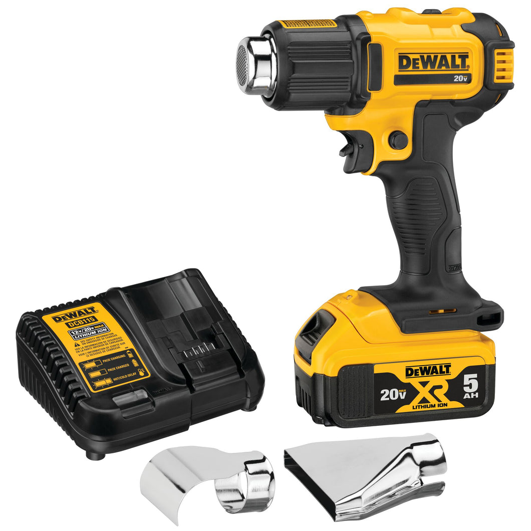 Heat Gun 20V W/Battery 5.0AH Dewalt