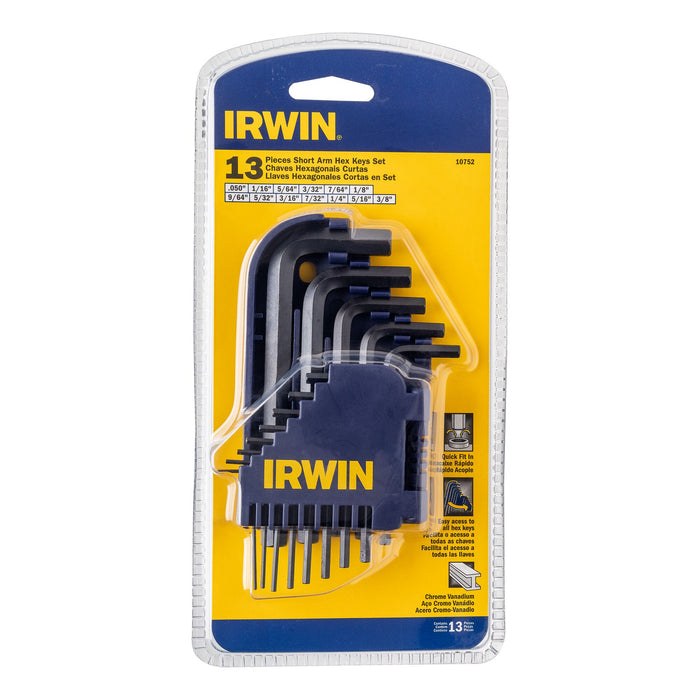 Short HEX Keys Set 13PC. Irwin