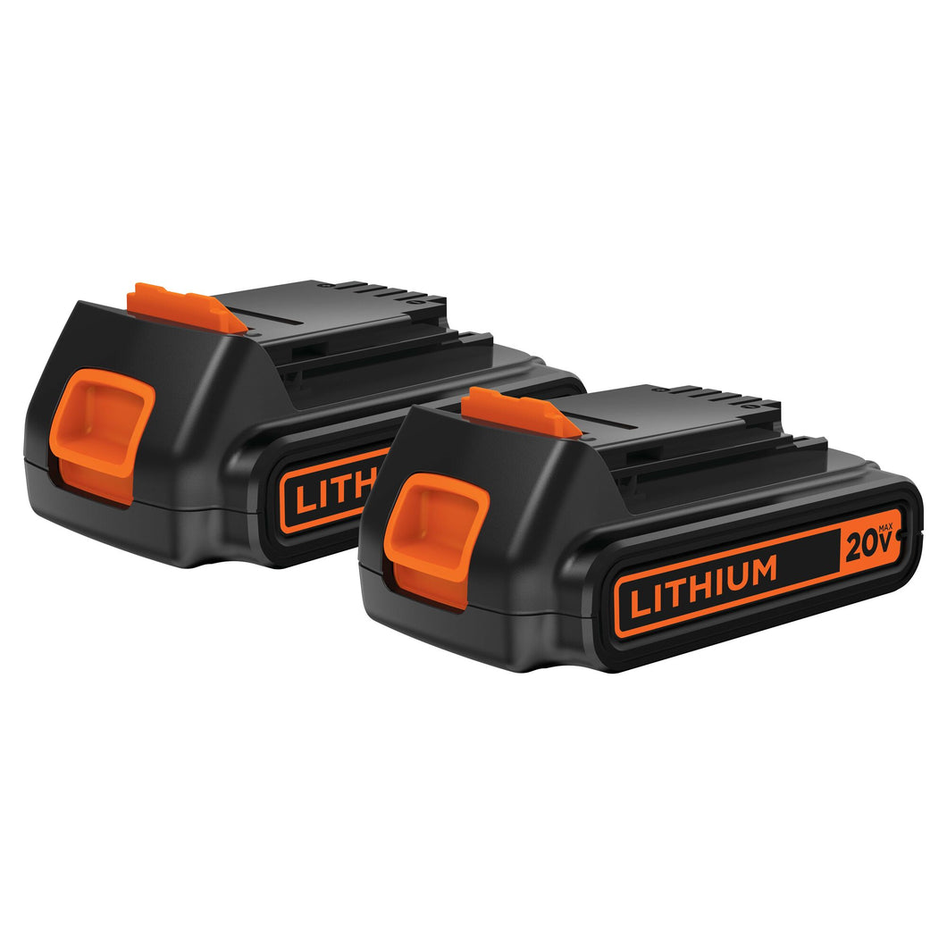 Battery Lithium-Ion 20V/1.5 AH (2 PKG.) Black and Decker