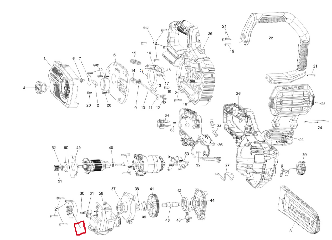 Sprocket Chain Dewalt / Craftsman