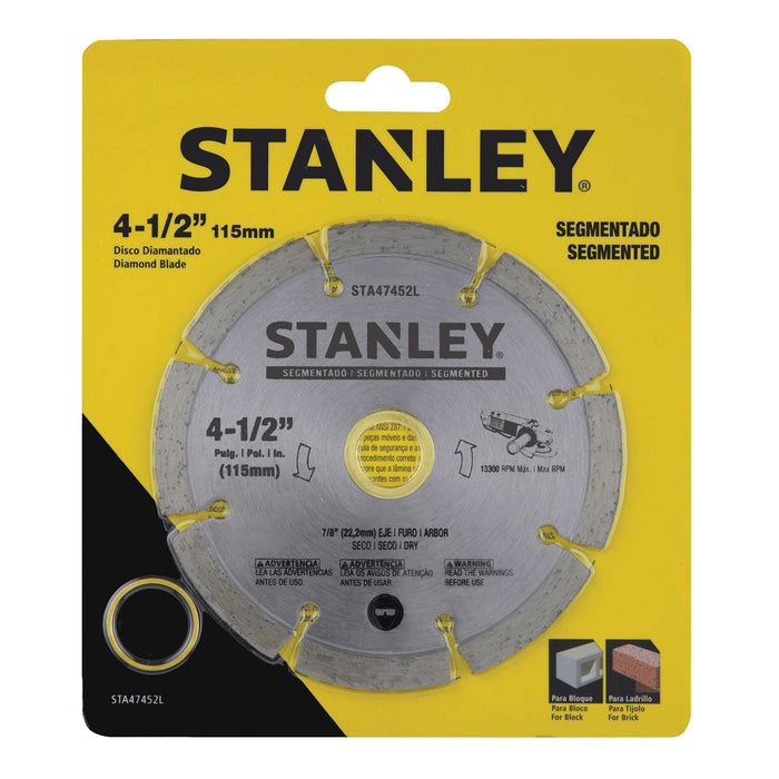 Segmented Diamond Blade 4-1/2" Stanley