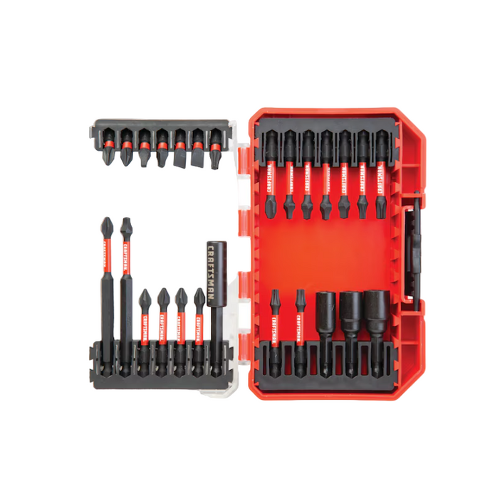 Set 26 PC Driving Bit 1/4" W/Case Craftsman