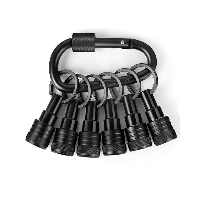 Key Ring 1/4" Hex Shank Quick Change Design for Nut Driver Drill Bit