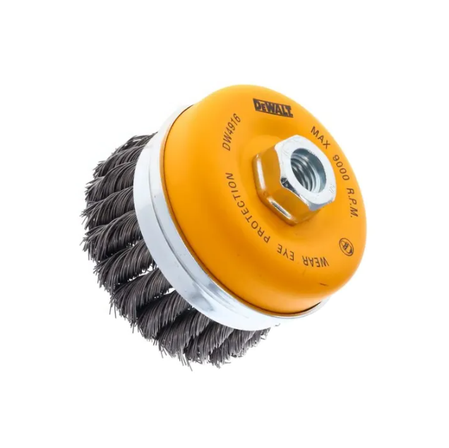 Carbon Knot Cup Brush 4" X 5/8" Dewalt
