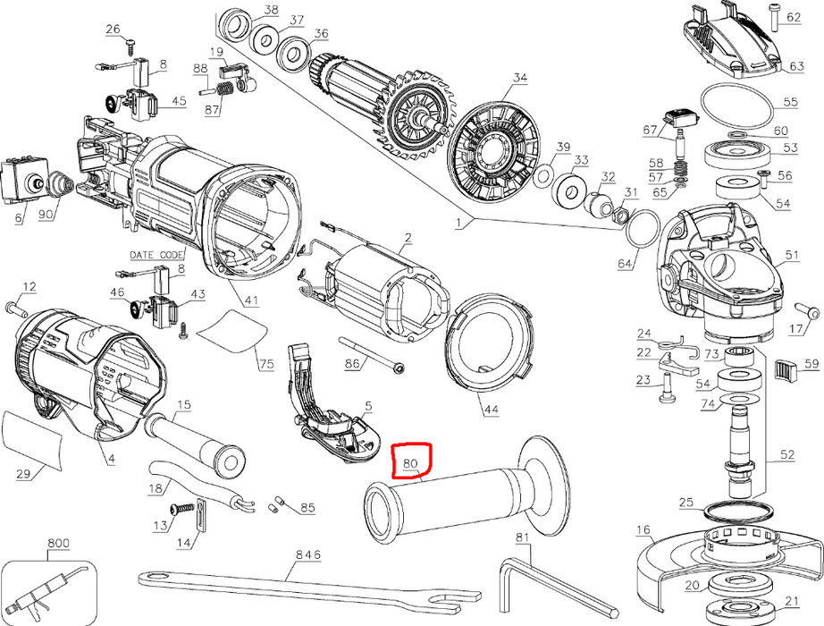 "Side Handle" Angle Grinder Craftsman