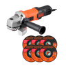 Angle Grinder 4-1/2" 820W W/6 Disc. Black and Decker