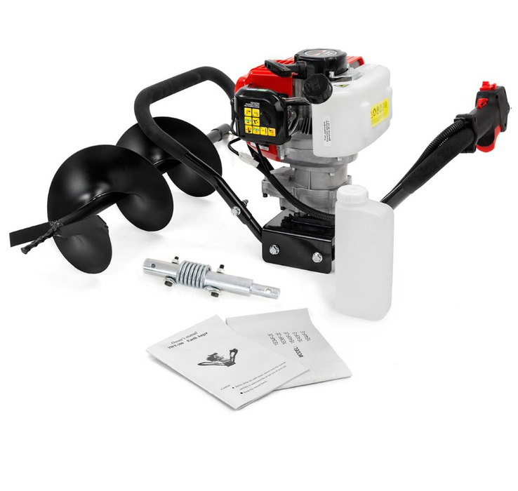 Post Hole Digger W/ 8" Auger Bits 43CC Xtremepower