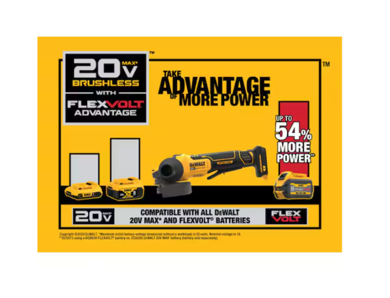 Angle Grinder 4-1/2" - 5" Flexvolt Advantage Dewalt