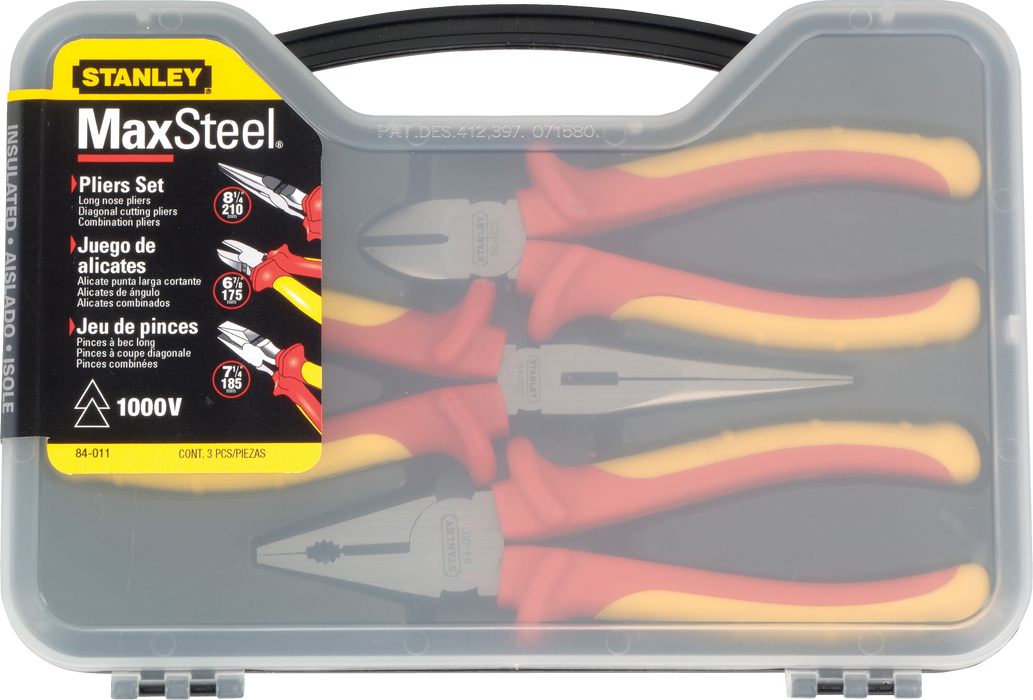 SET ALICATES 1000V 3PC STANLEY