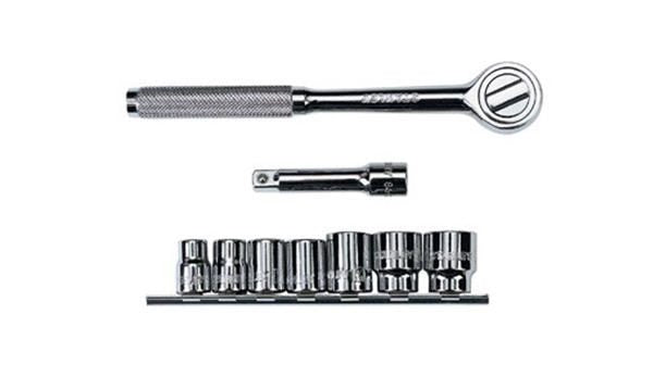 SOCKET SET 11 PC DR. 3/8" STANLEY