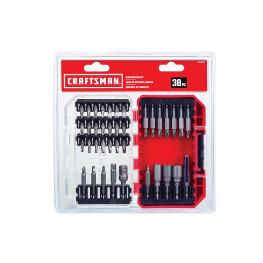 SET 38 PC 1/4" DRIVING BIT W/CASE CRAFTSMAN