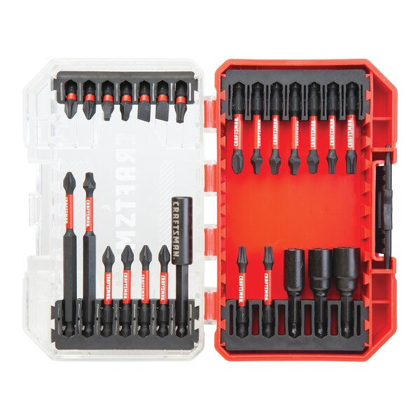 SET 26 PC 1/4" DRIVING BIT W/CASE CRAFTSMAN