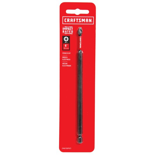 1 PC IMPACT RATED PHILLIPS BIT #2 X 6" CRAFTSMAN