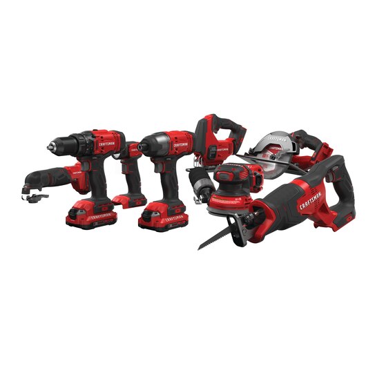 COMBO KIT 8 TOOLS V20/2.0AH CRAFTSMAN