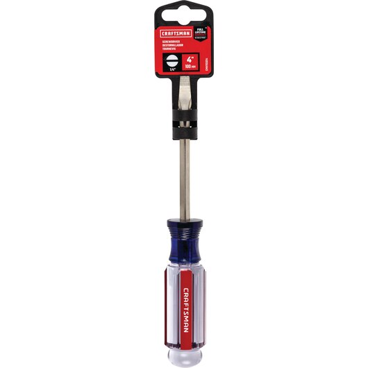 SCREWDRIVER ACETATE SLOTTED 1/4" X 4" CRAFTSMAN