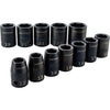 Metric Shallow Impact Socket Set 12 PC. DR. 1/2" Craftsman