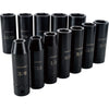 Set 12 PC. SAE Impact Deep Socket DR. 1/2" Craftsman