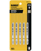 JIG SAW BLADES 18 TPI 5 PC DEWALT