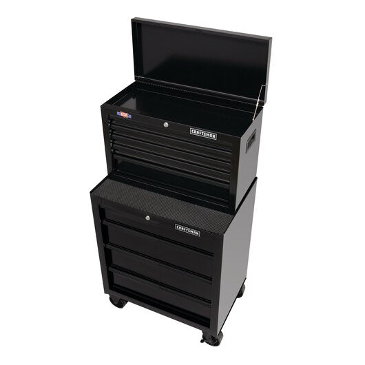 Set Tool Chest 5 Drawer & Rolling Gabinet 4 Drawer 26-1/2" Craftsman
